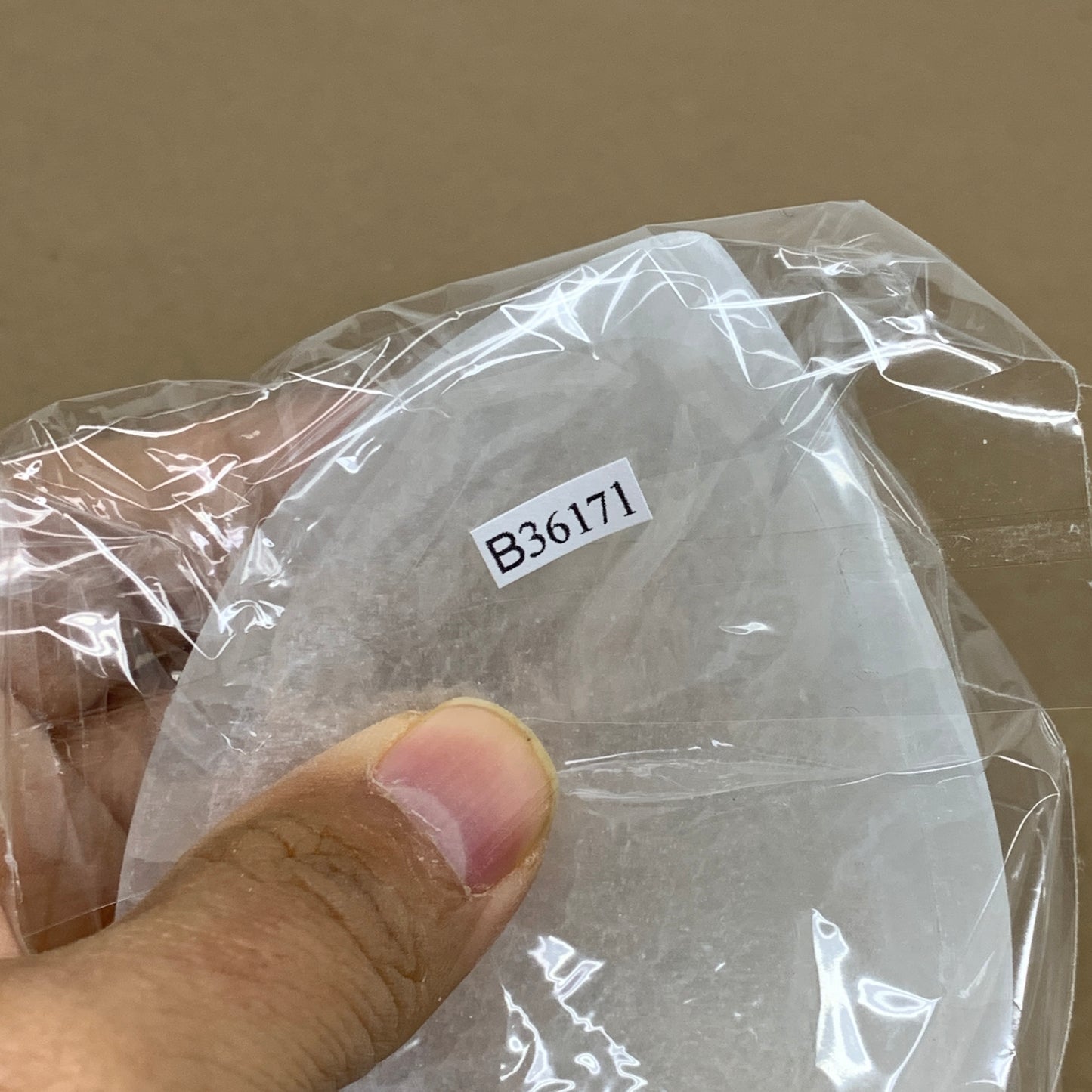 224g, 4.6"x2.7"x1.1", Natural Eye Shape Selenite Bowl Crystals, B36171