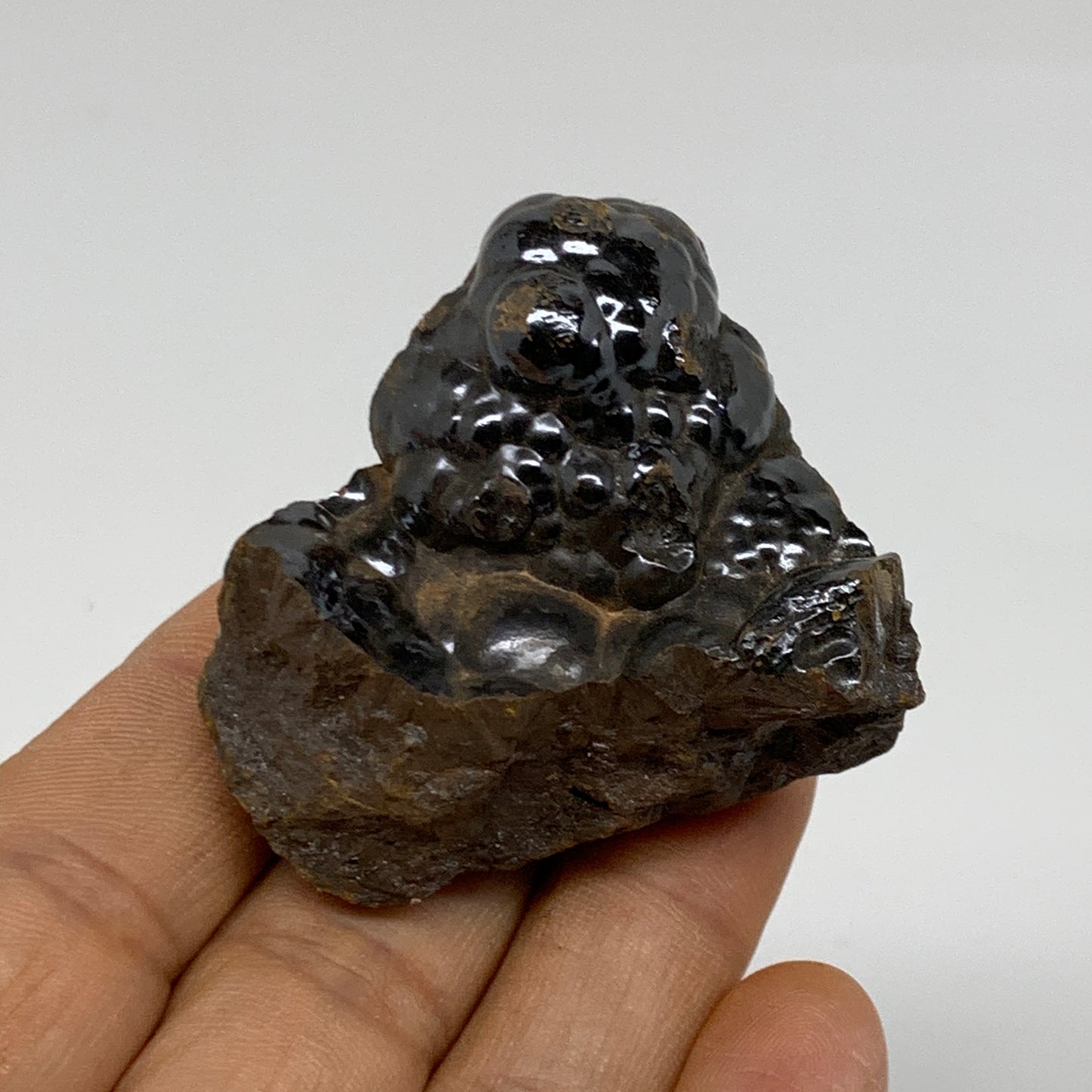 90.7g, 1.6"x1.6"x1.3", Rough Hematite Botryoidal Mineral Crystal, B37068