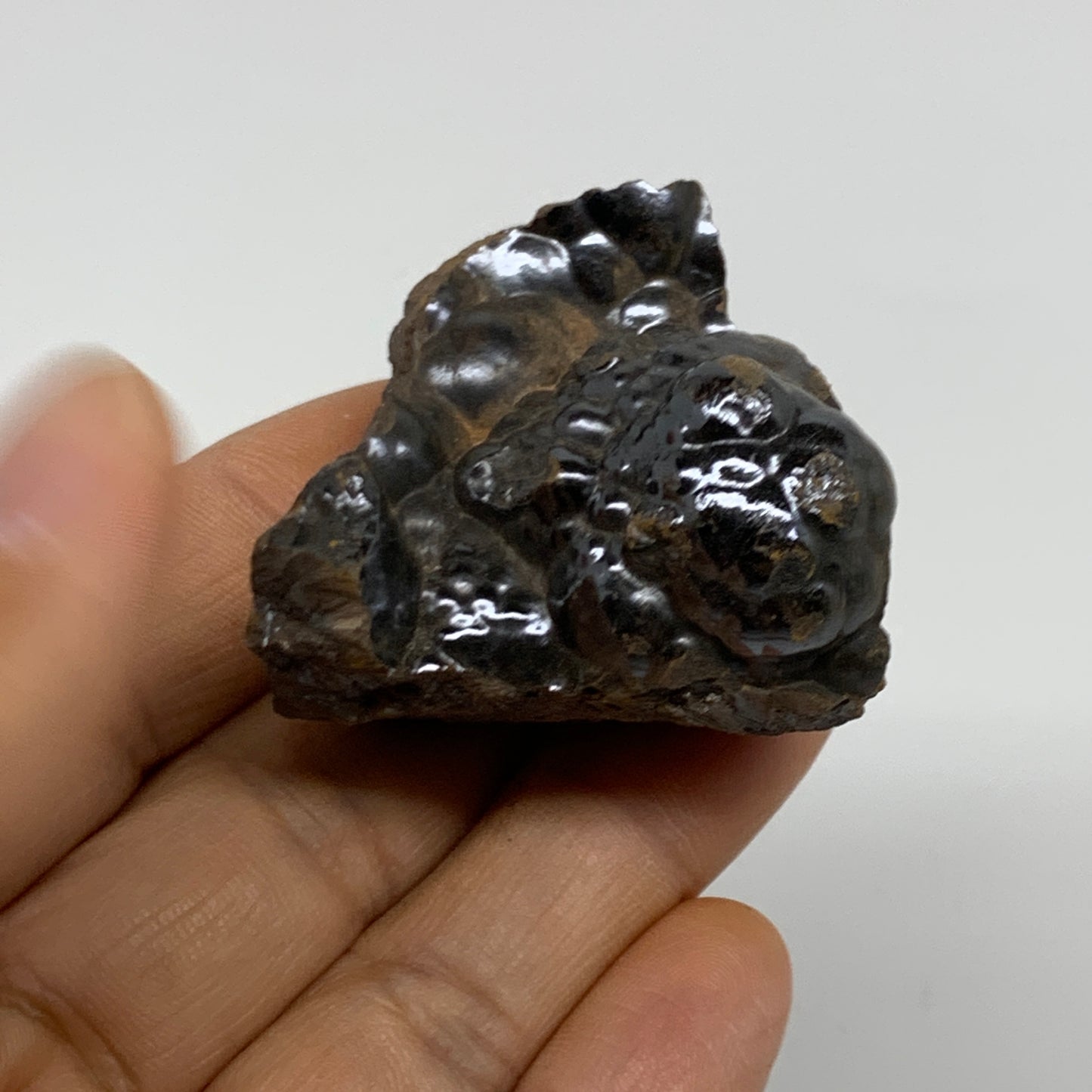 90.7g, 1.6"x1.6"x1.3", Rough Hematite Botryoidal Mineral Crystal, B37068