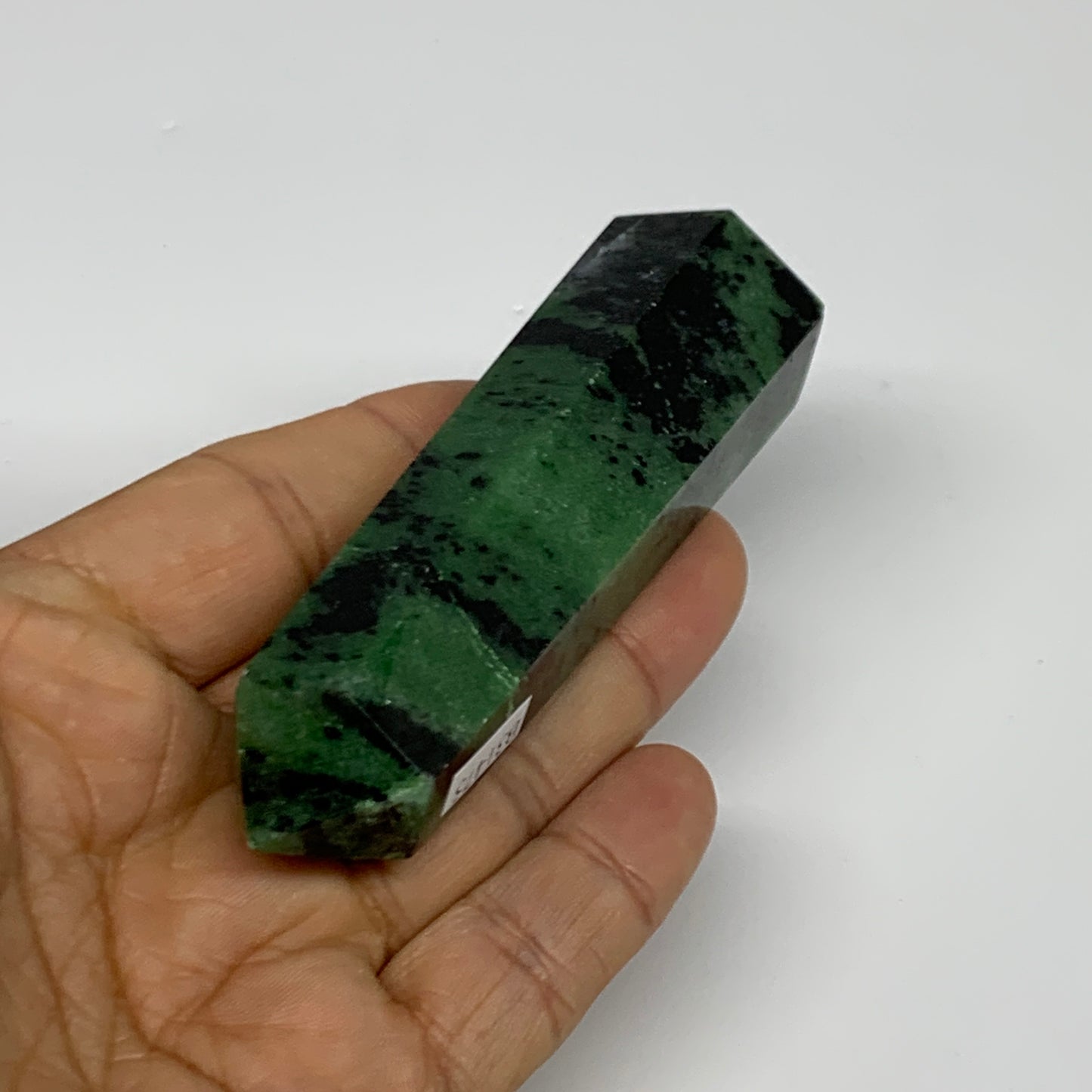 118.2g, 3.4"x1", Natural Ruby Zoisite Tower Point Obelisk @India, B31475