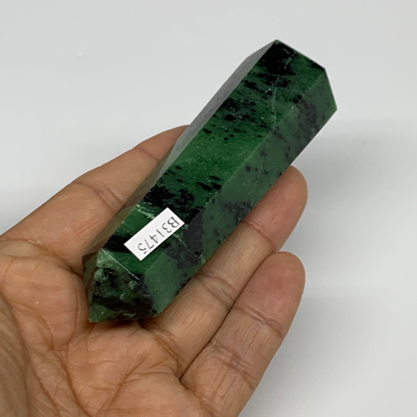 118.2g, 3.4"x1", Natural Ruby Zoisite Tower Point Obelisk @India, B31475