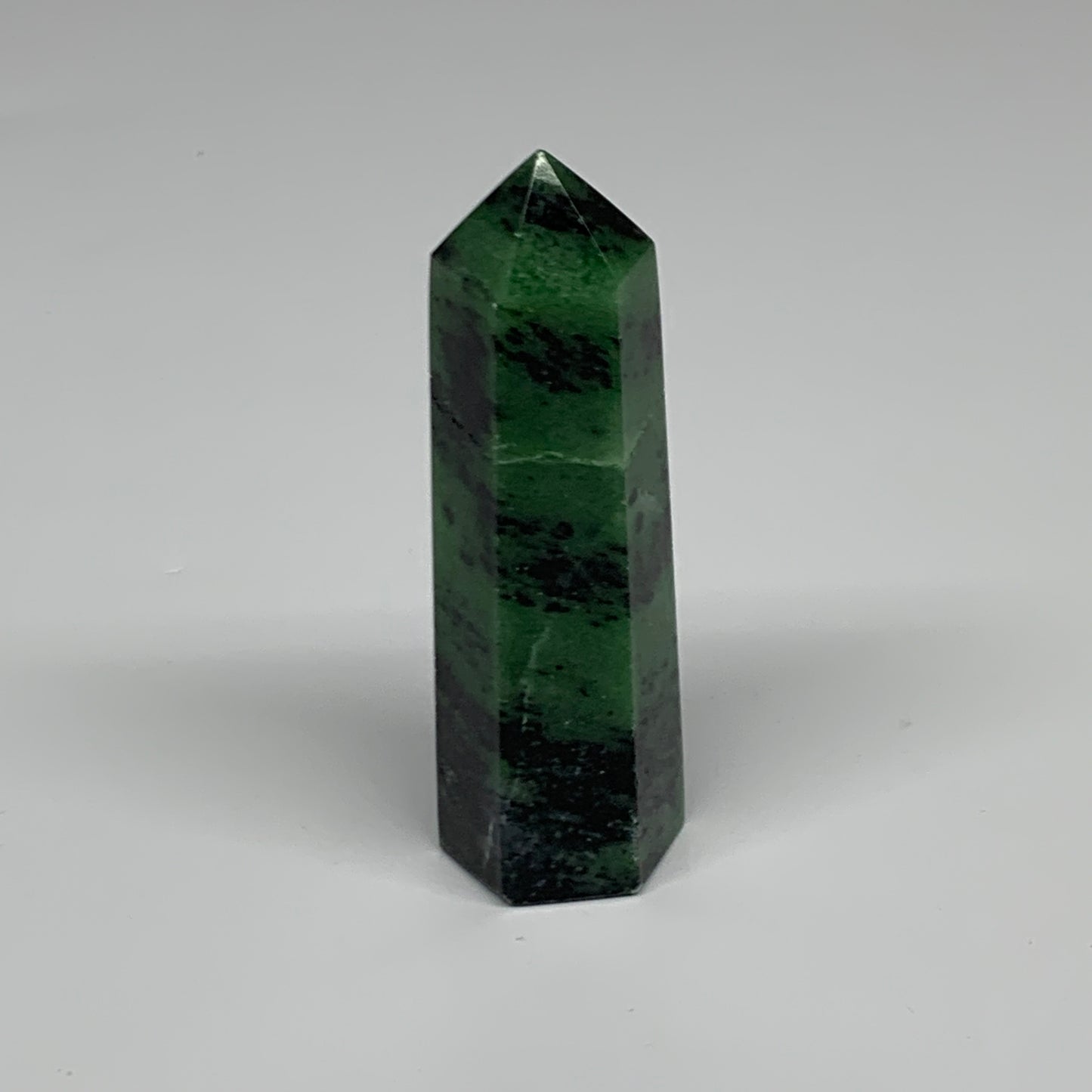 118.2g, 3.4"x1", Natural Ruby Zoisite Tower Point Obelisk @India, B31475