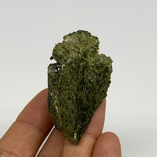 28.7g,2"x1.1"x1.1",Green Epidote Custer/Leaf Mineral Specimen @Pakistan,B27612