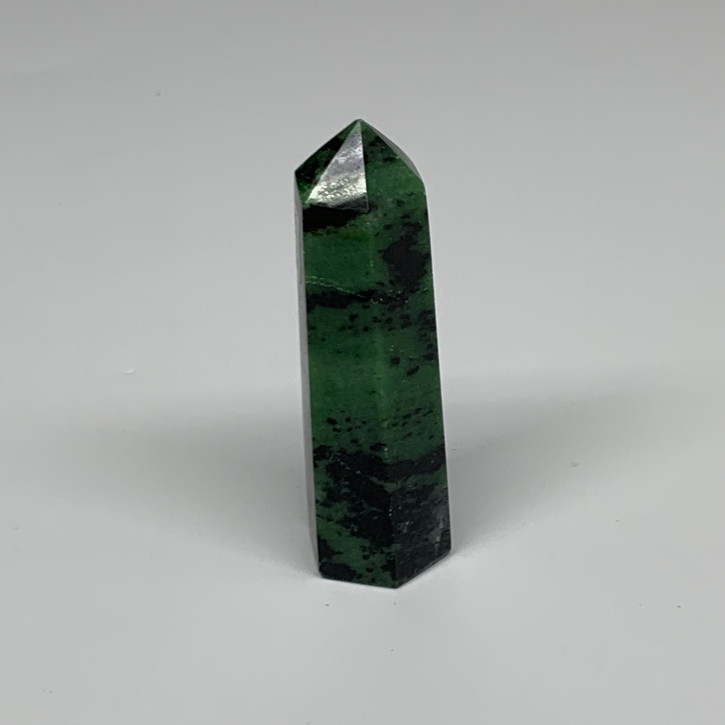 118.2g, 3.4"x1", Natural Ruby Zoisite Tower Point Obelisk @India, B31475