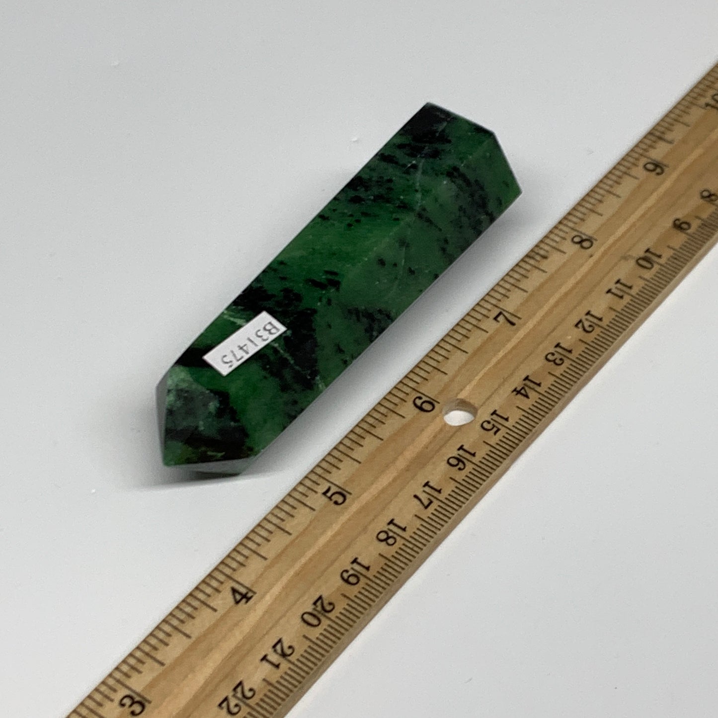 118.2g, 3.4"x1", Natural Ruby Zoisite Tower Point Obelisk @India, B31475