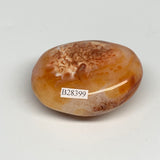 134.7g, 2.5"x2"x1.2", Red Carnelian Palm-Stone Gem Crystal Polished, B28399
