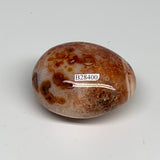194.7g, 2.7"x2"x1.6", Red Carnelian Palm-Stone Gem Crystal Polished, B28400