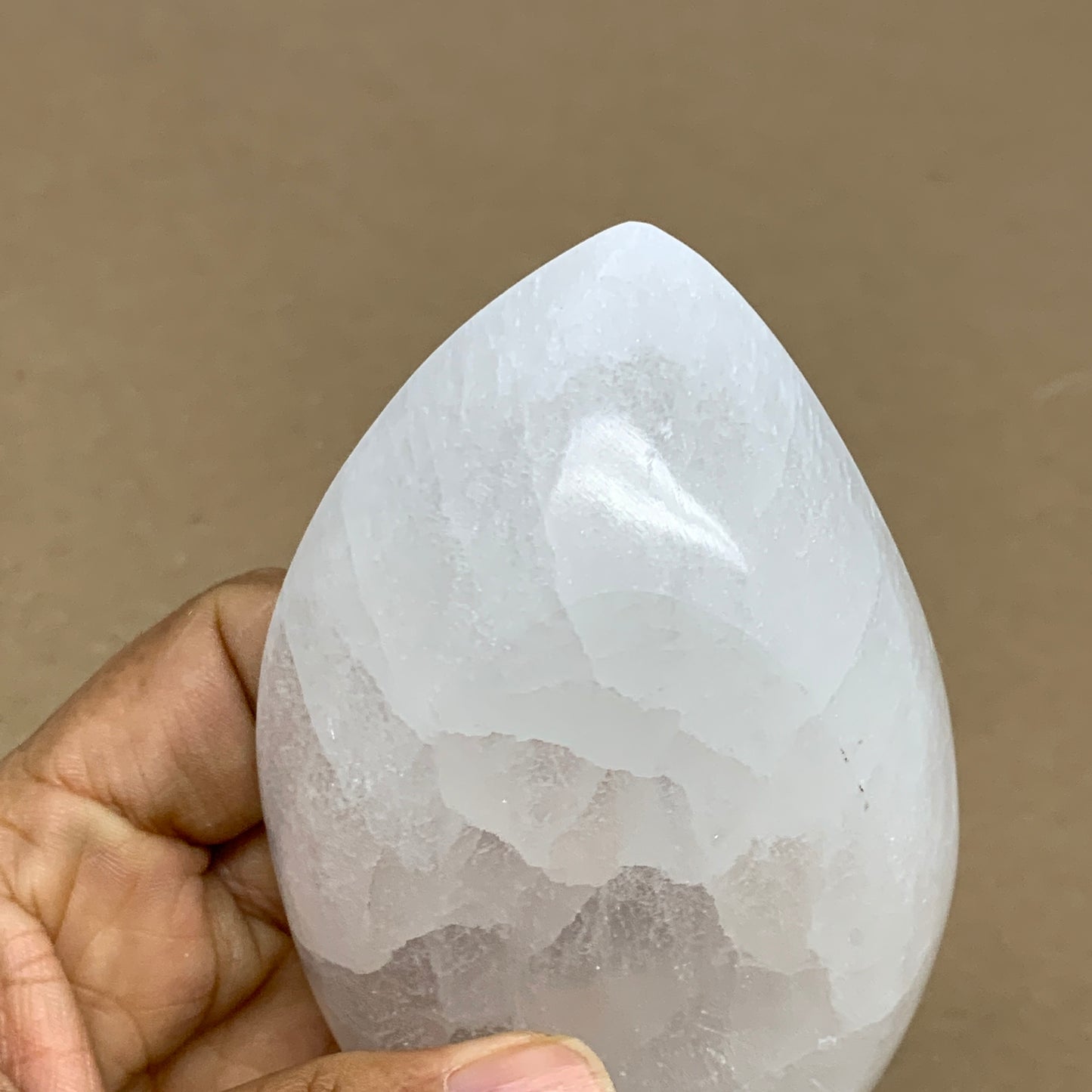 227g, 4.7"x2.7"x1.1", Natural Eye Shape Selenite Bowl Crystals, B36176