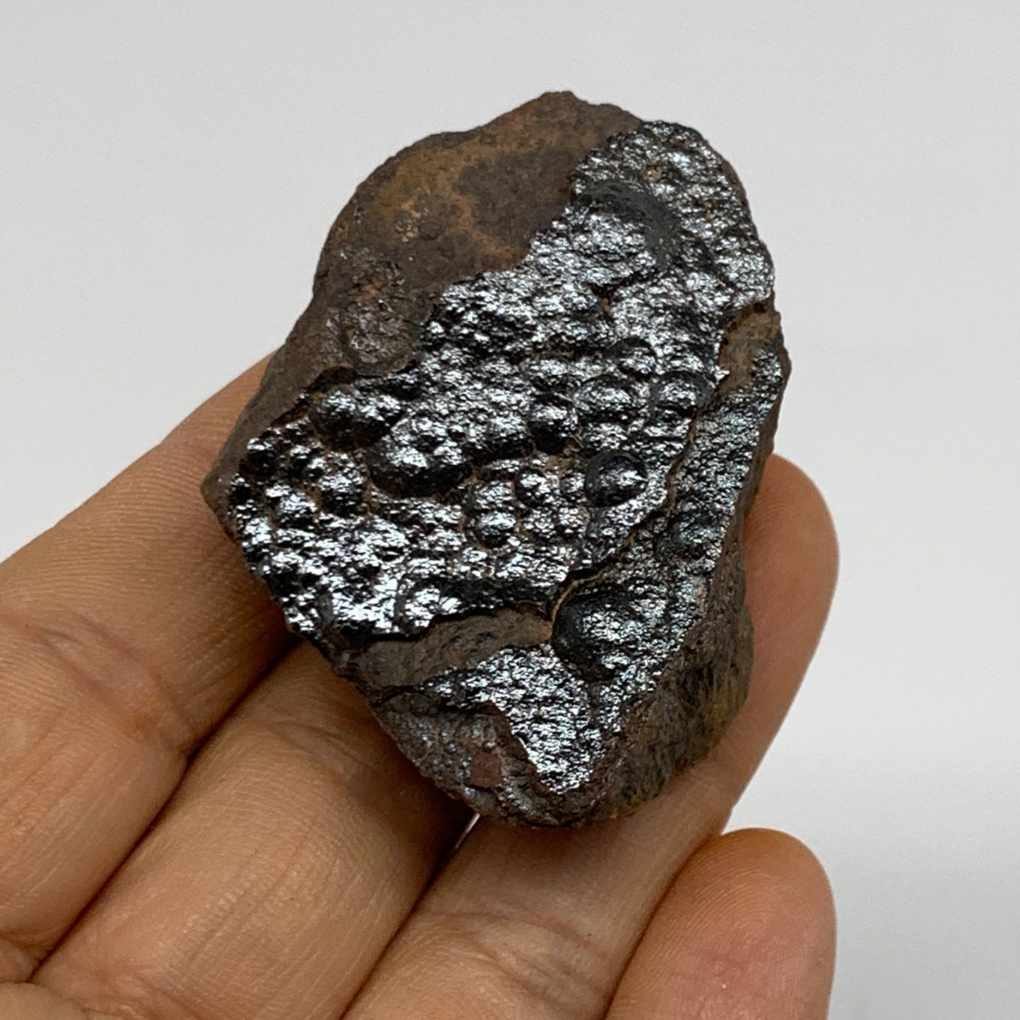 83.2g, 2"x1.5"x0.9", Rough Hematite Botryoidal Mineral Crystal, B37074