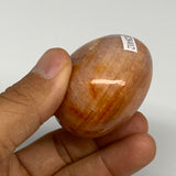 124g, 2.1"x1.9"x1.3", Red Carnelian Palm-Stone Gem Crystal Polished, B28402