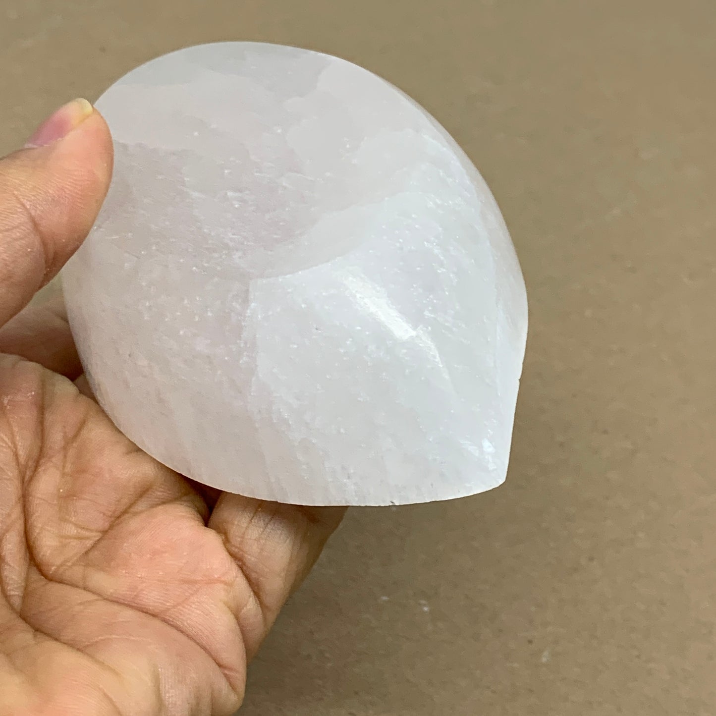 236g, 4.7"x2.7"x1.1", Natural Eye Shape Selenite Bowl Crystals, B36177