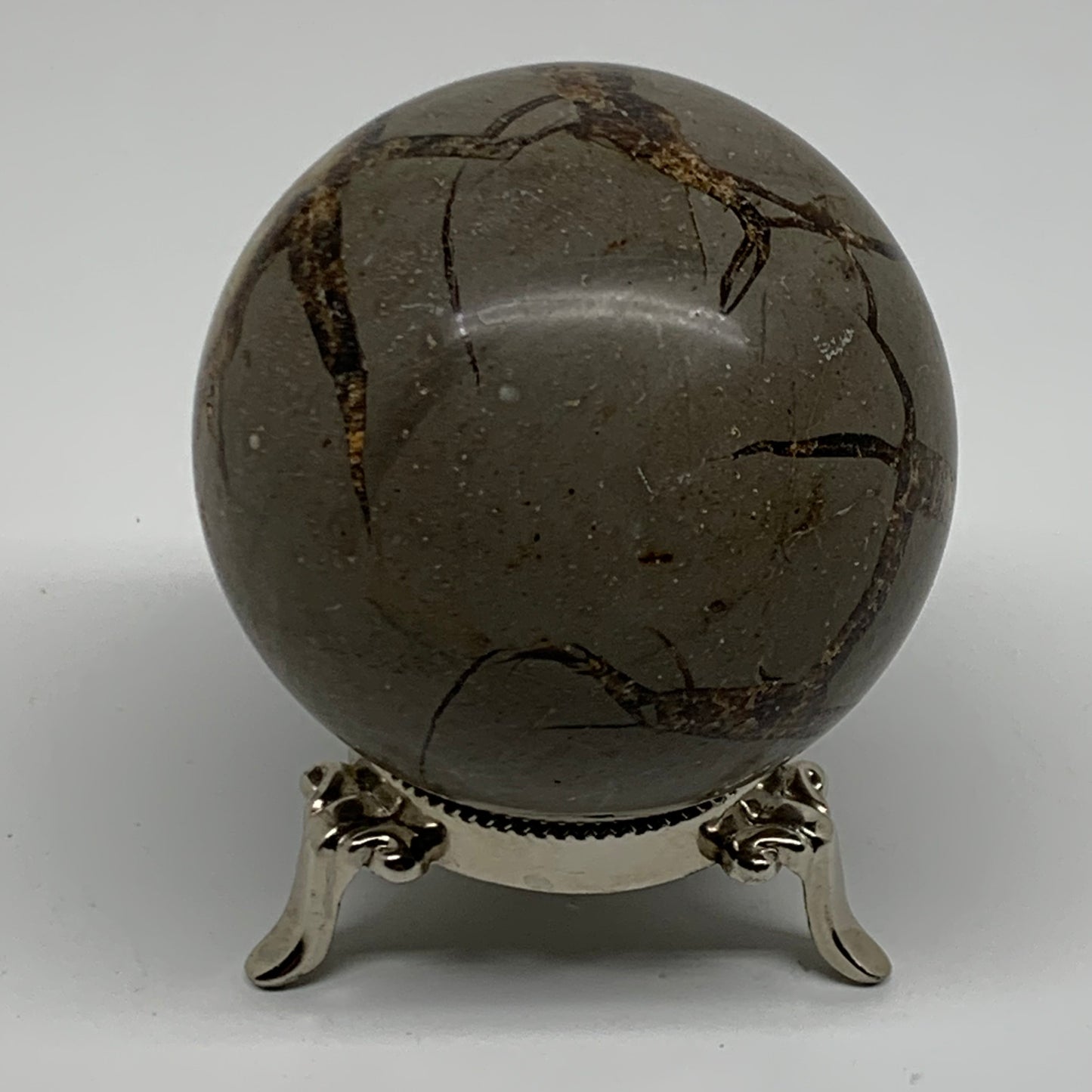 1.24 lbs, 2.9" (73mm), Natural Septarian Sphere Crystal Gemstone Ball, B37920