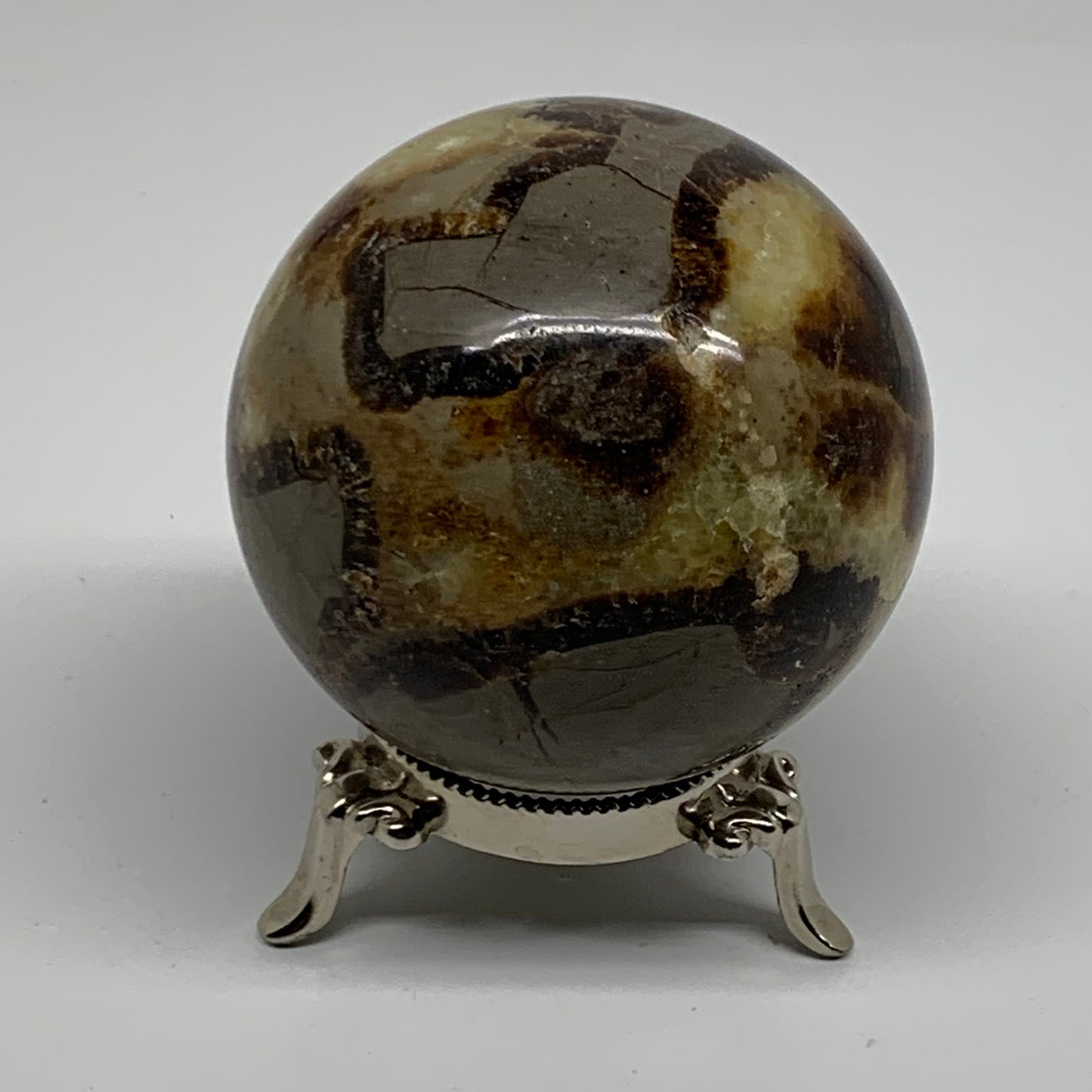 1.24 lbs, 2.9" (73mm), Natural Septarian Sphere Crystal Gemstone Ball, B37920