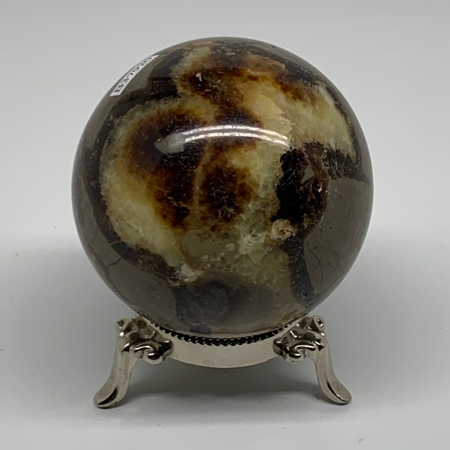 1.24 lbs, 2.9" (73mm), Natural Septarian Sphere Crystal Gemstone Ball, B37920