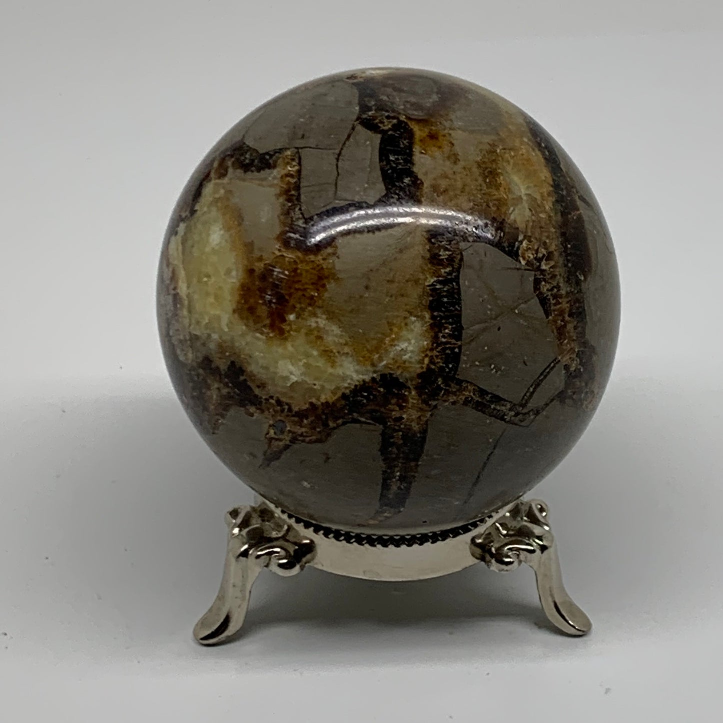 1.24 lbs, 2.9" (73mm), Natural Septarian Sphere Crystal Gemstone Ball, B37920