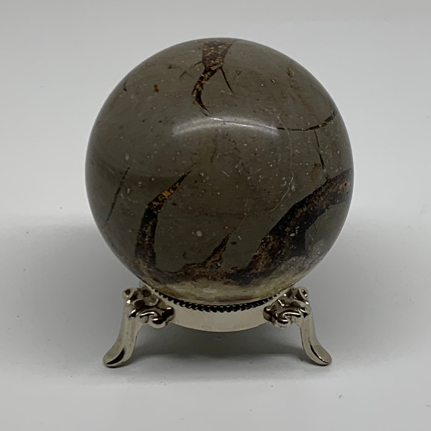 1.24 lbs, 2.9" (73mm), Natural Septarian Sphere Crystal Gemstone Ball, B37920