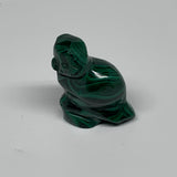50.8g, 1.9"x1.3"x0.8" Natural Solid Malachite Penguin Figurine @Congo, B32789