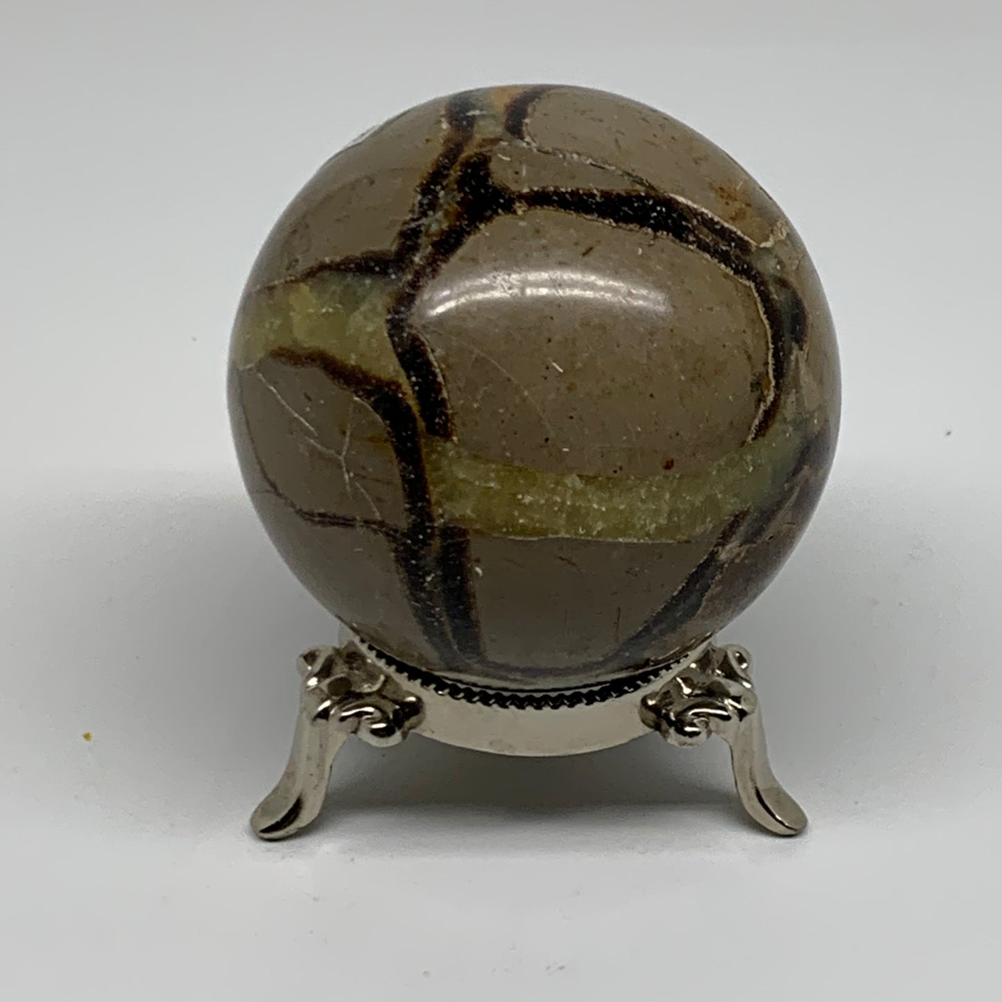 1 lbs, 2.7" (68mm), Natural Septarian Sphere Crystal Gemstone Ball, B37922