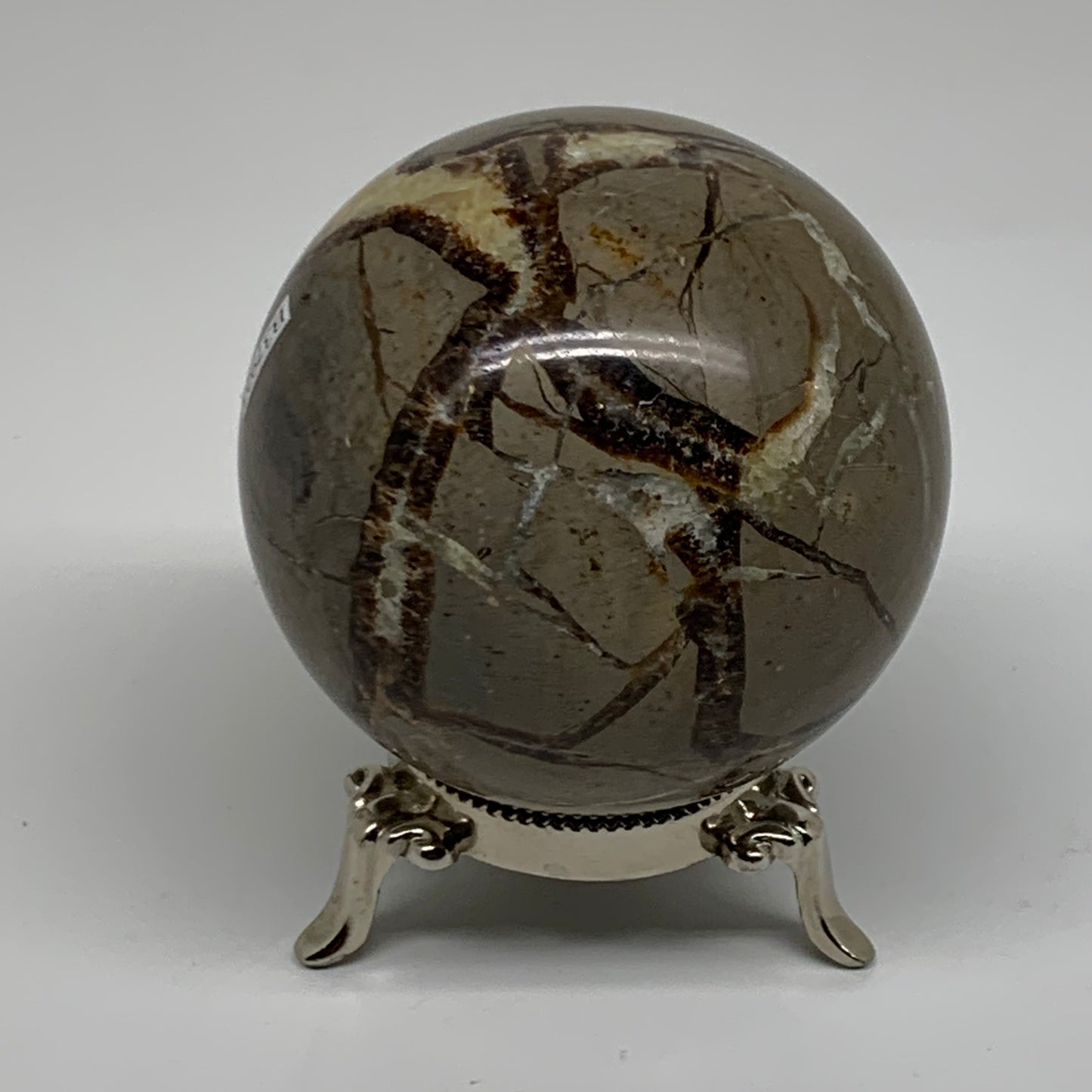 1.4 lbs, 3" (71mm), Natural Septarian Sphere Crystal Gemstone Ball, B37923