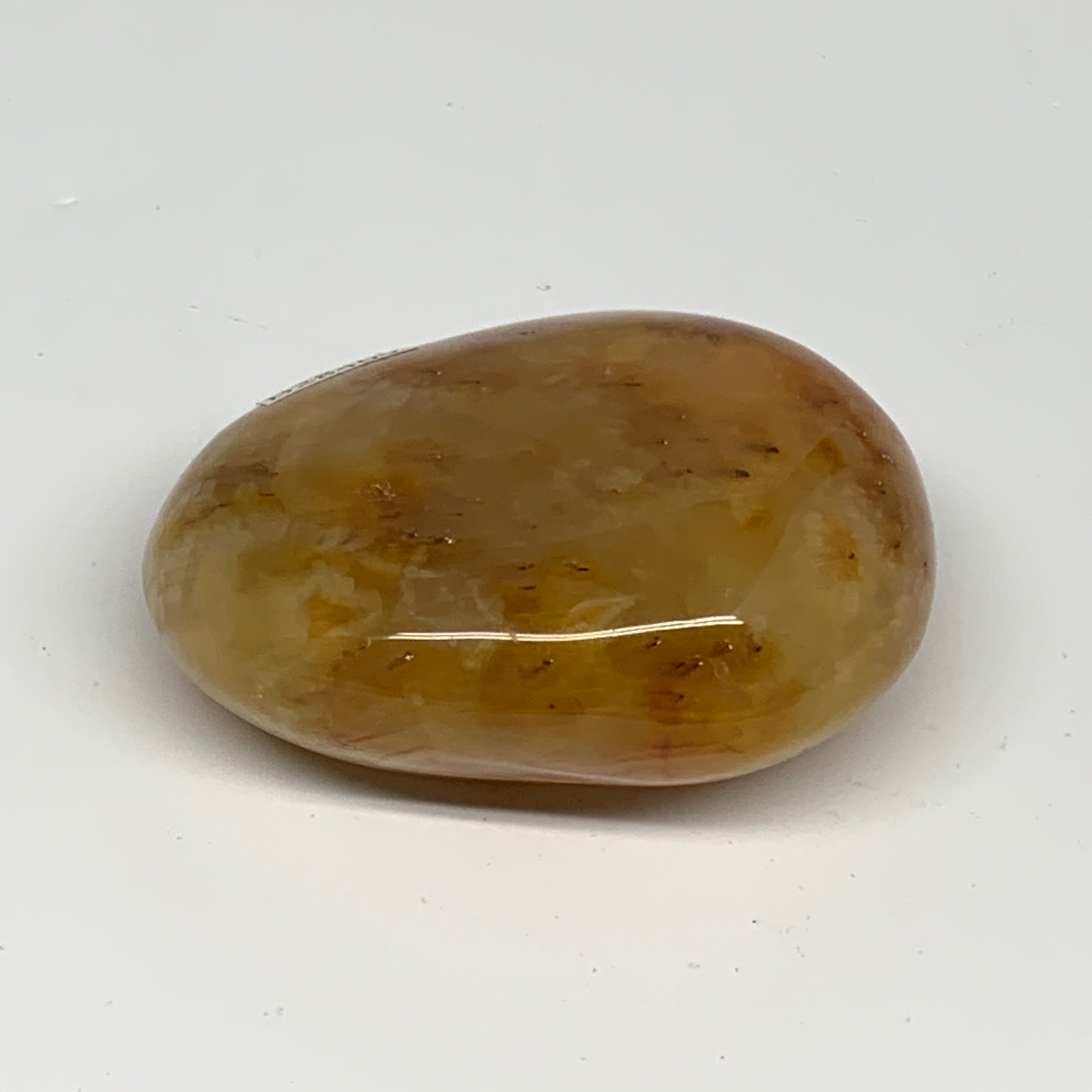 167.7g, 2.7"x2.2"x1.1", Red Carnelian Palm-Stone Gem Crystal Polished, B28409