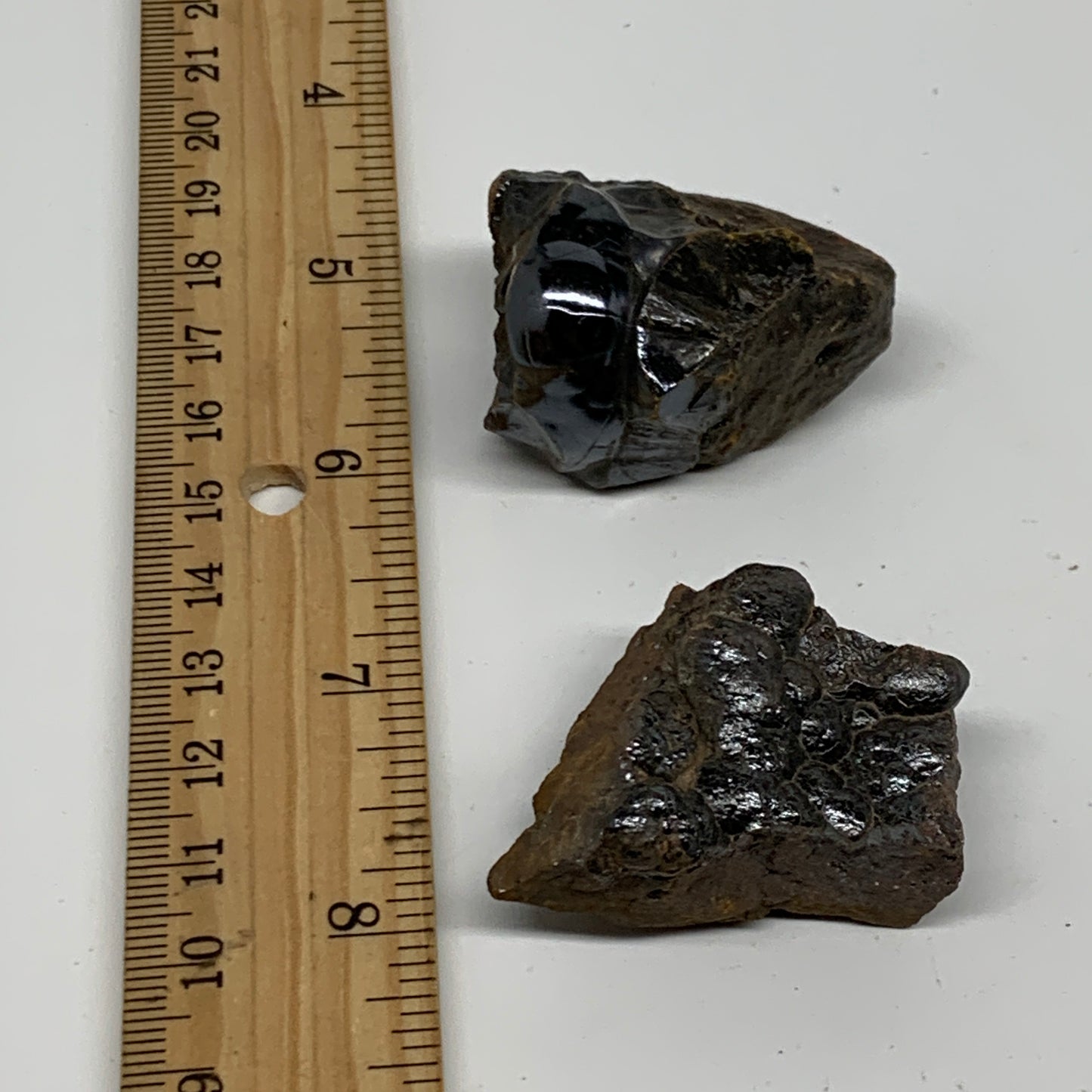 99.9g, 1.5", 2pcs, Rough Hematite Botryoidal Mineral Crystal @Morocco, B37081