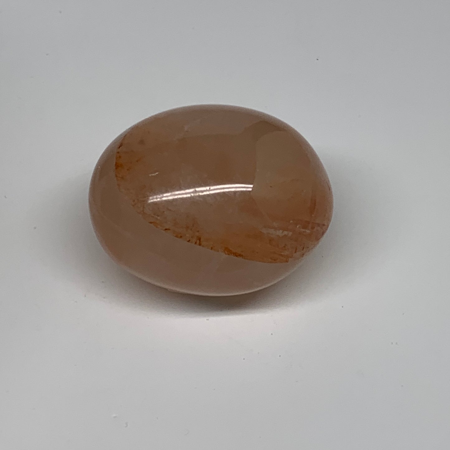 134.2g,2.2"x1.8"x1.5", Red Hematoid Fire Quartz Palm-Stone Crystal Polished, B30