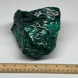 7.12 lbs, 6"x5.7"x4.5" Natural Malachite Freeform Polished @Congo, B32794