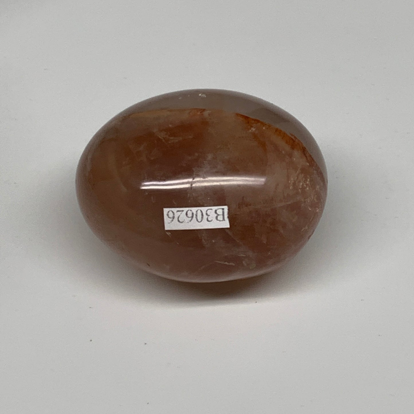 132.9g,2.1"x1.8"x1.5", Red Hematoid Fire Quartz Palm-Stone Crystal Polished, B30