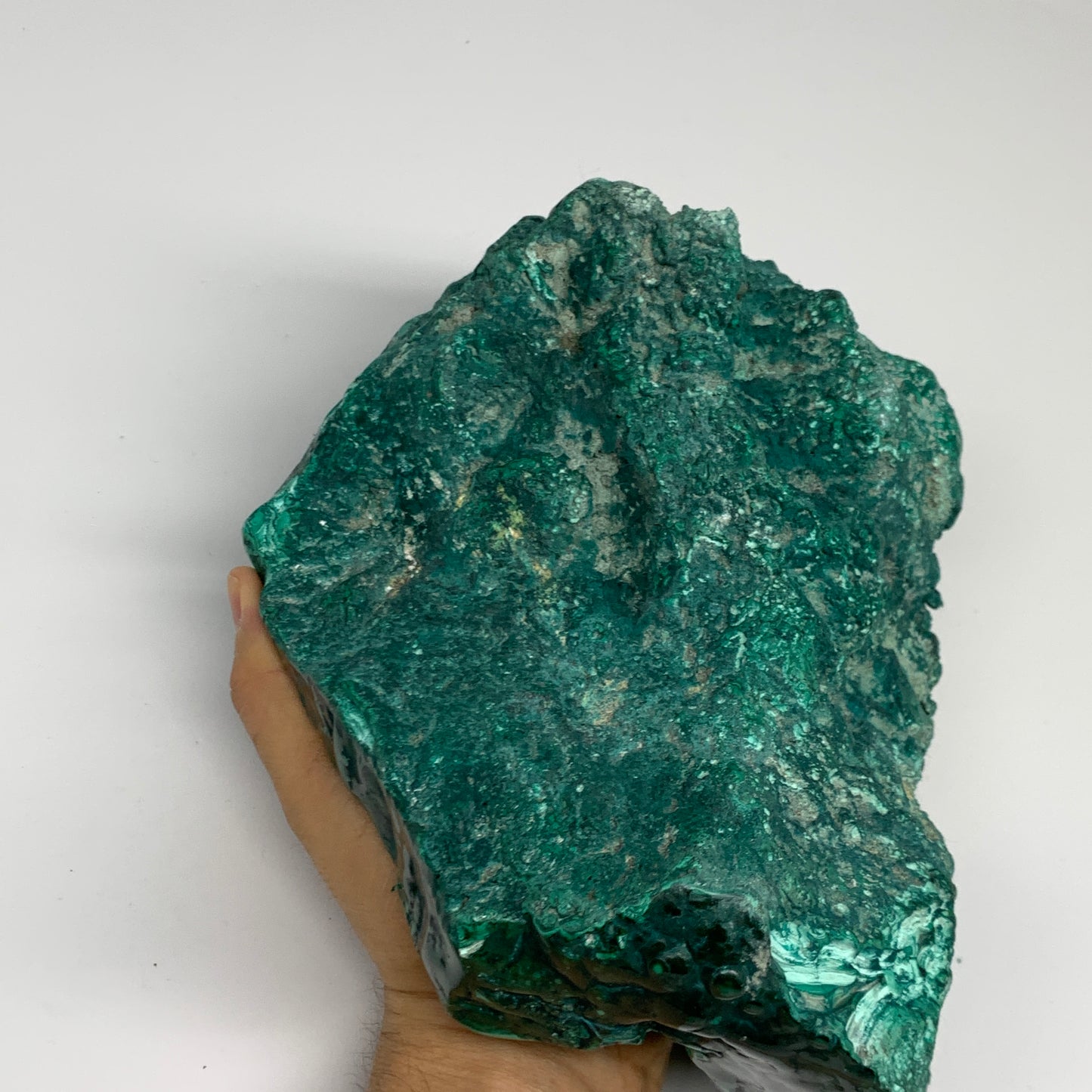 9.76 lbs, 8.5"x6"x3.2" Natural Malachite Azurite Freeform Mineral @Congo, B32795