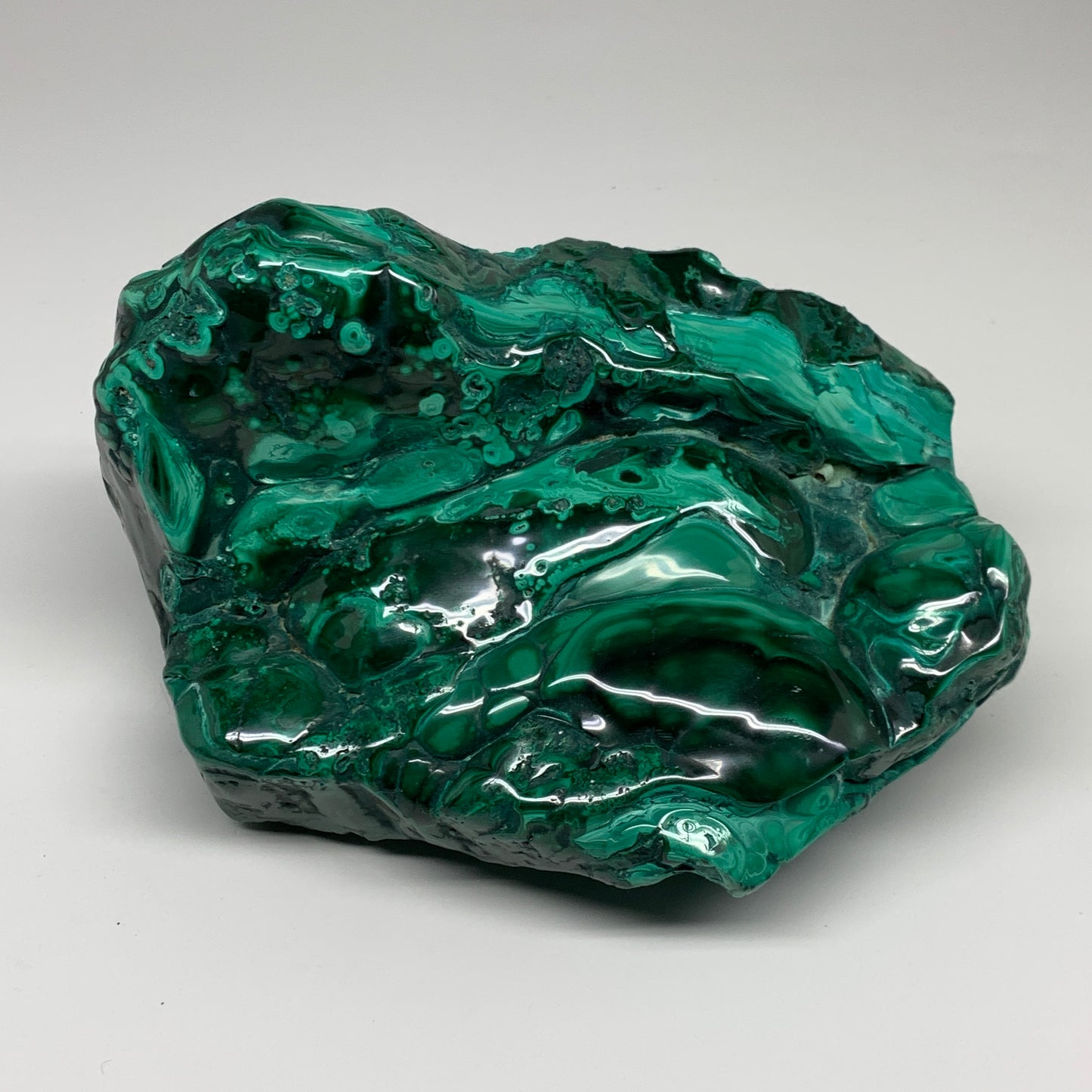 9.76 lbs, 8.5"x6"x3.2" Natural Malachite Azurite Freeform Mineral @Congo, B32795