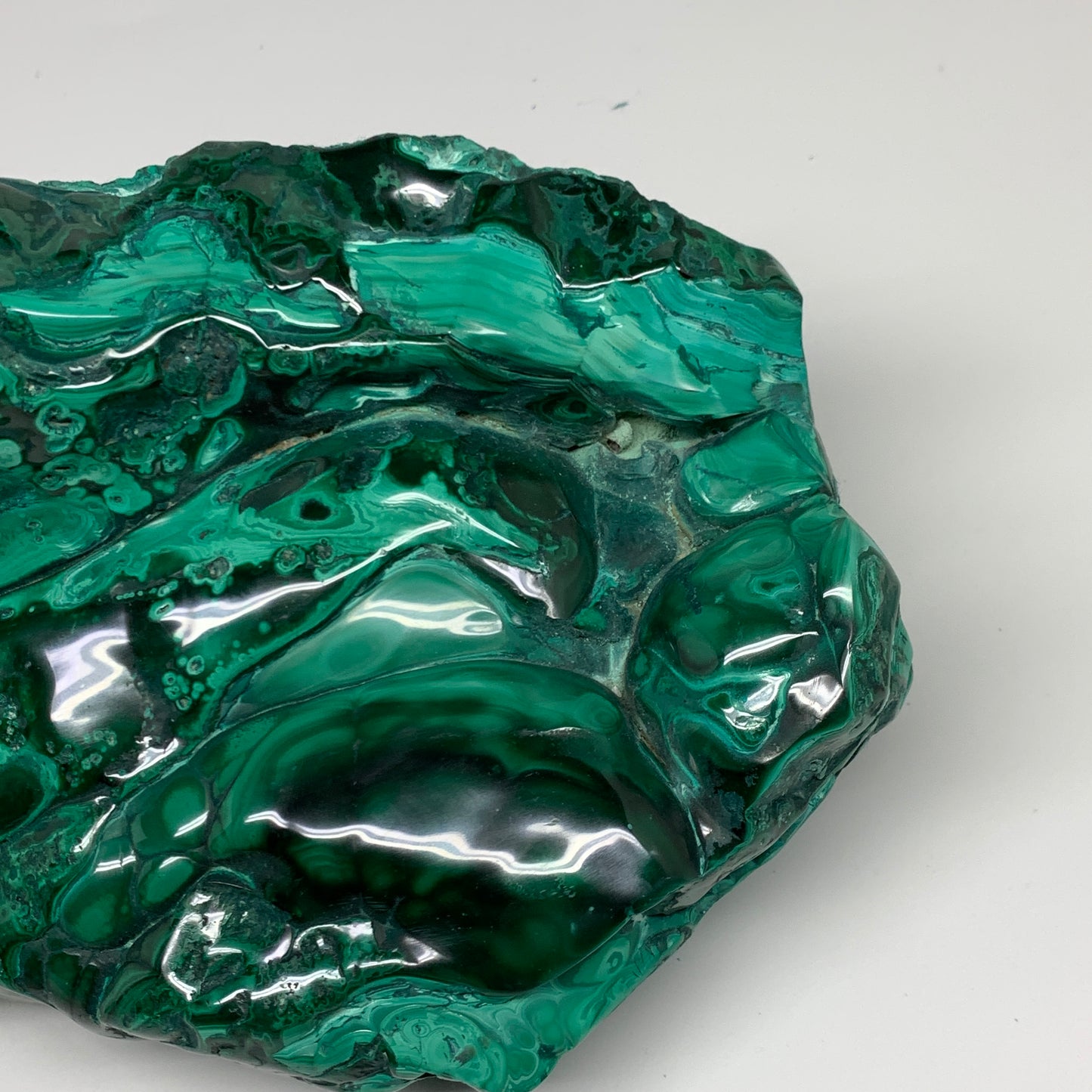 9.76 lbs, 8.5"x6"x3.2" Natural Malachite Azurite Freeform Mineral @Congo, B32795