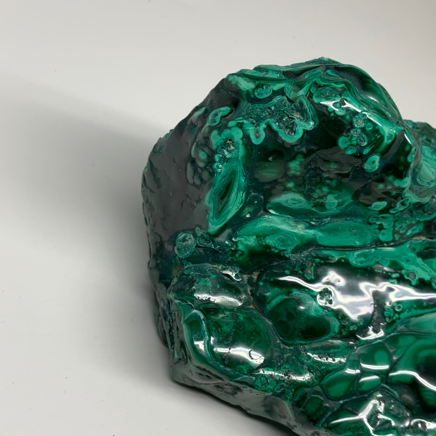 9.76 lbs, 8.5"x6"x3.2" Natural Malachite Azurite Freeform Mineral @Congo, B32795