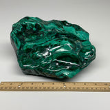 9.76 lbs, 8.5"x6"x3.2" Natural Malachite Azurite Freeform Mineral @Congo, B32795