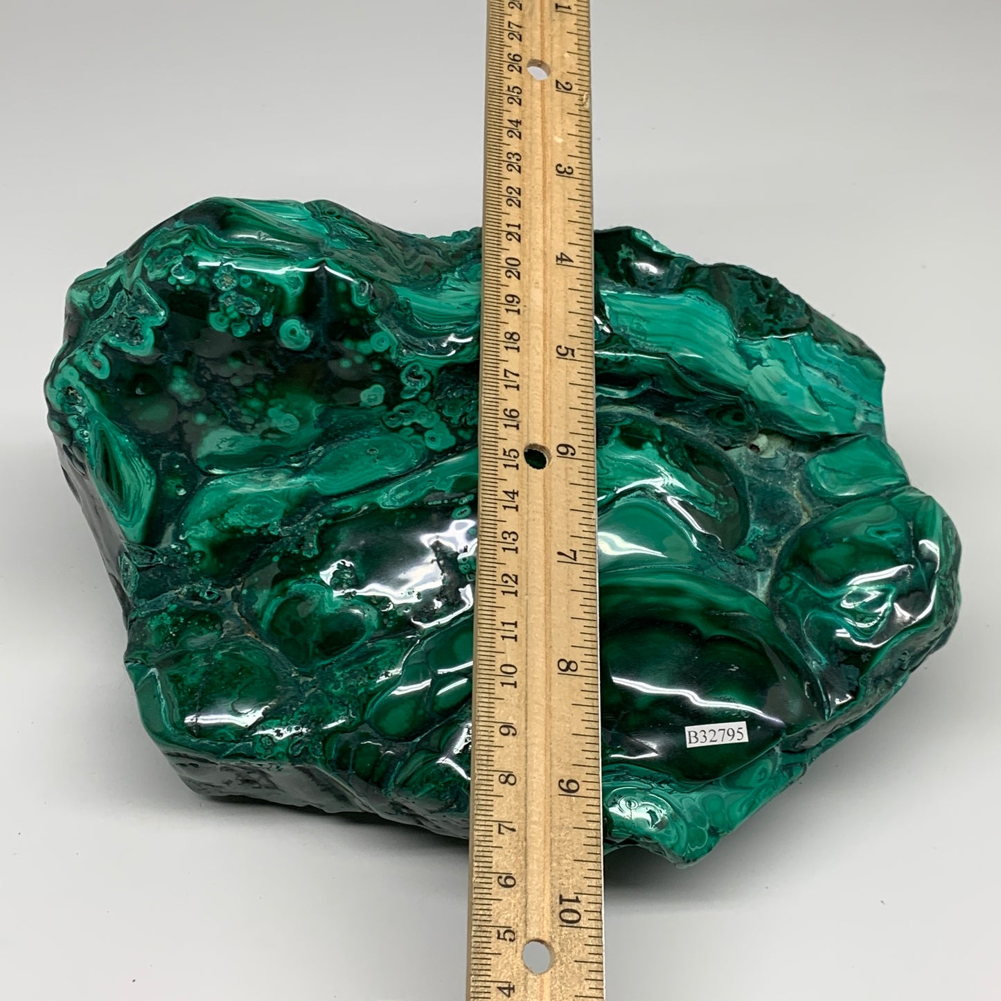 9.76 lbs, 8.5"x6"x3.2" Natural Malachite Azurite Freeform Mineral @Congo, B32795