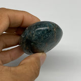 120.4g, 2.3"x1.7"x1.1", Blue Apatite Palm-Stone Polished @Madagascar, B31489
