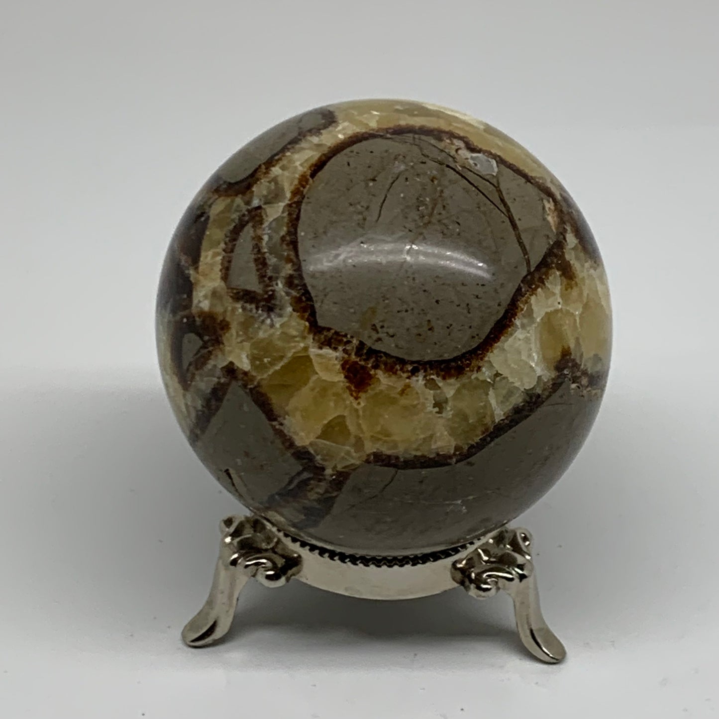 1.28 lbs, 3" (74mm), Natural Septarian Sphere Crystal Gemstone Ball, B37931