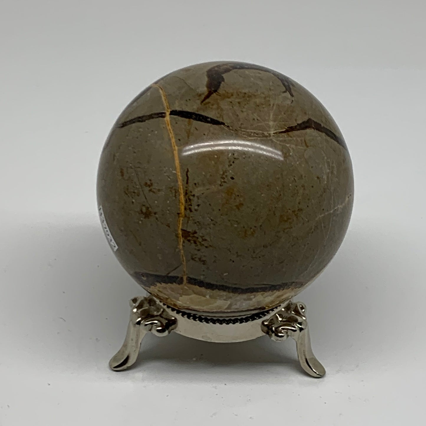 1.26 lbs, 2.9" (74mm), Natural Septarian Sphere Crystal Gemstone Ball, B37932