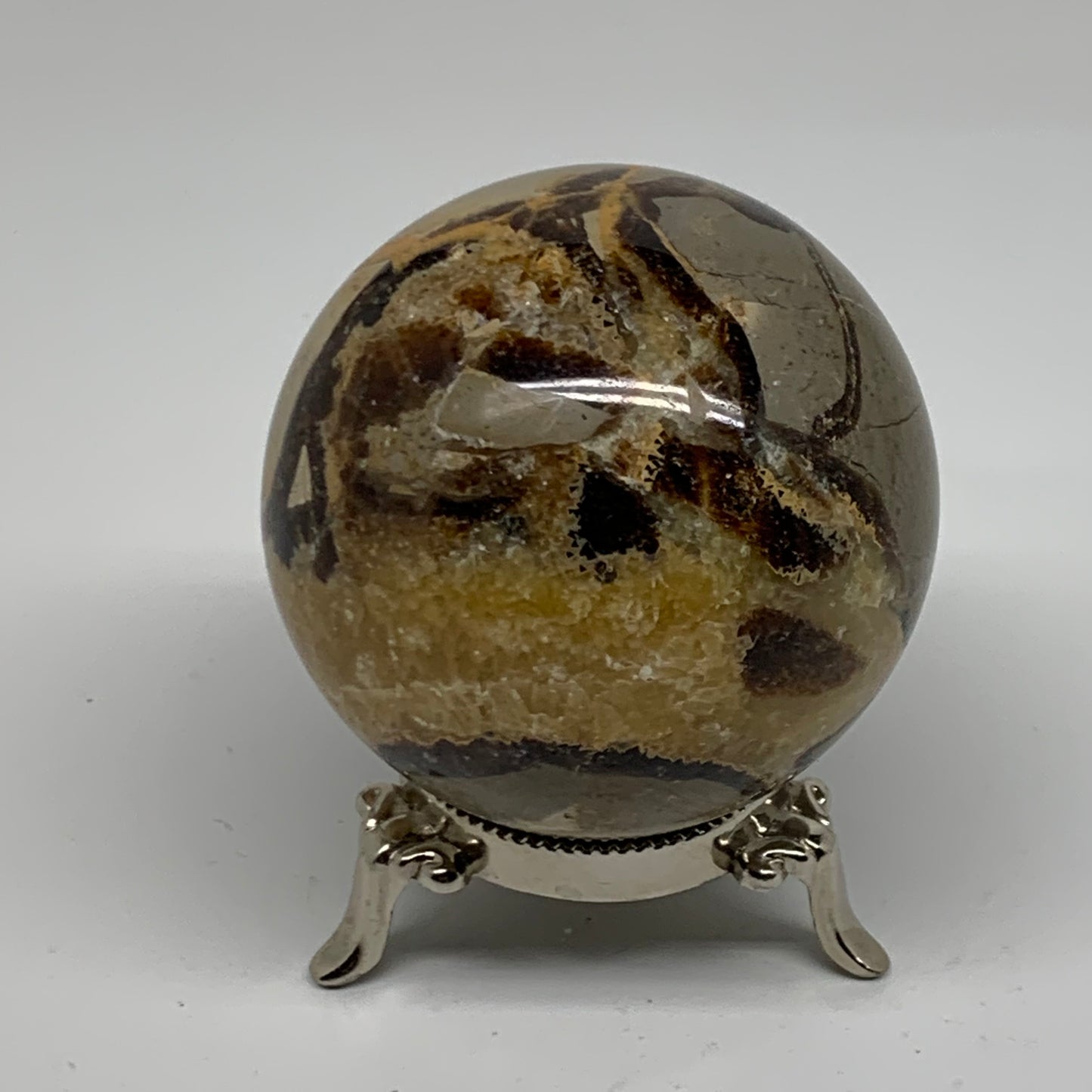 1.16 lbs, 2.9" (72mm), Natural Septarian Sphere Crystal Gemstone Ball, B37933