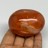 191.9g, 2.6"x2"x1.6", Red Carnelian Palm-Stone Gem Crystal Polished, B28426