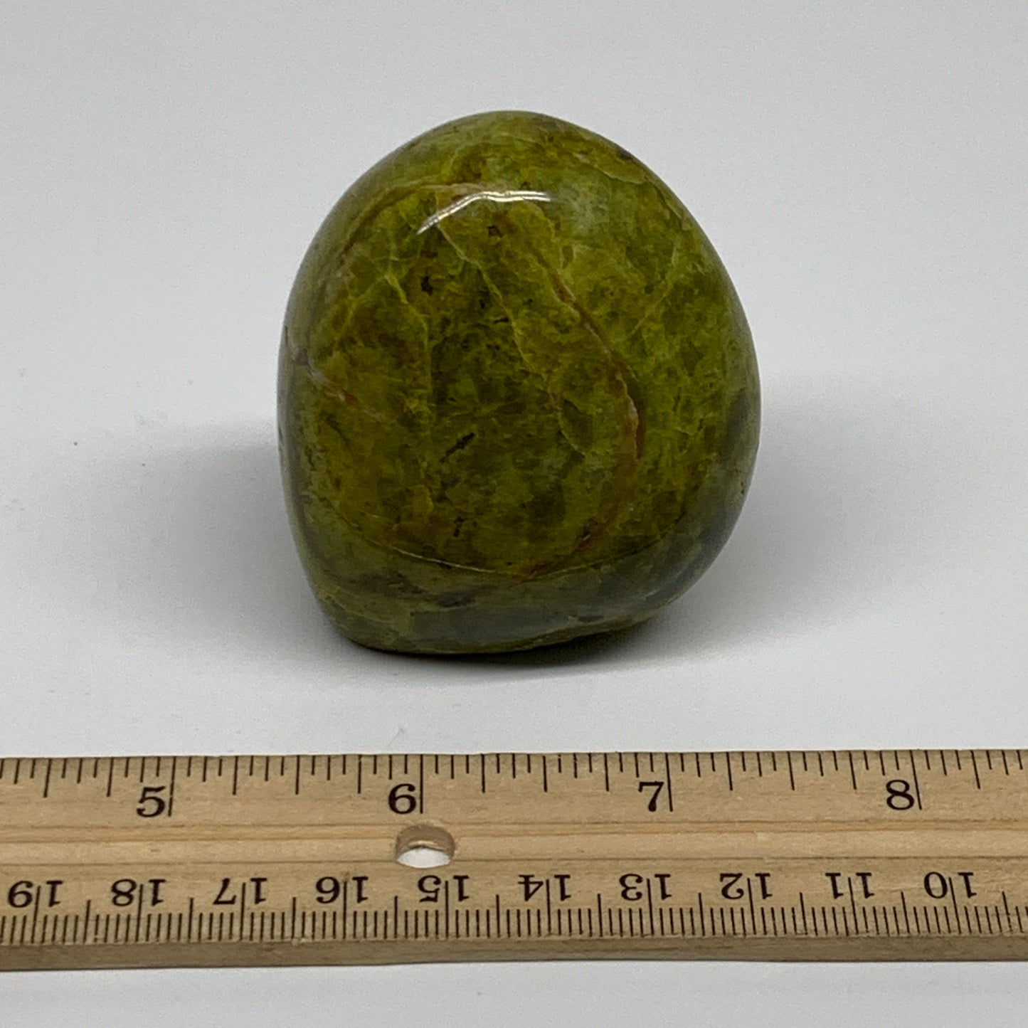 147.8g, 2.4"x2"x1.4", Green Opal Crystal Freeform Polished Gemstone, B34112