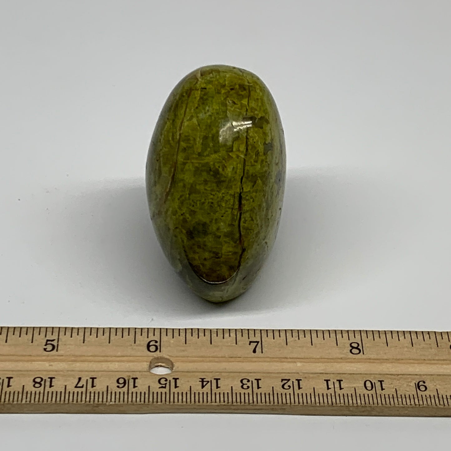 147.8g, 2.4"x2"x1.4", Green Opal Crystal Freeform Polished Gemstone, B34112