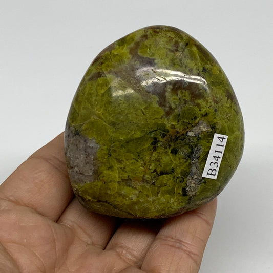 149.9g, 2.2"x2.3"x1.4", Green Opal Crystal Freeform Polished Gemstone, B34114