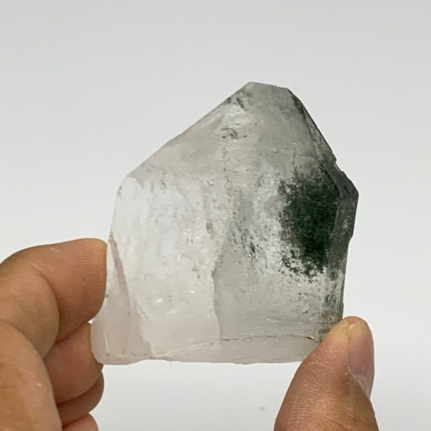 64.6g, 2"x1.7"x0.7", Chlorine Quartz Crystal Mineral,Specimen Terminated,B27653