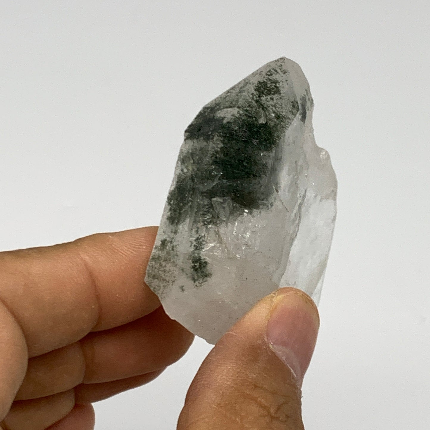 64.6g, 2"x1.7"x0.7", Chlorine Quartz Crystal Mineral,Specimen Terminated,B27653