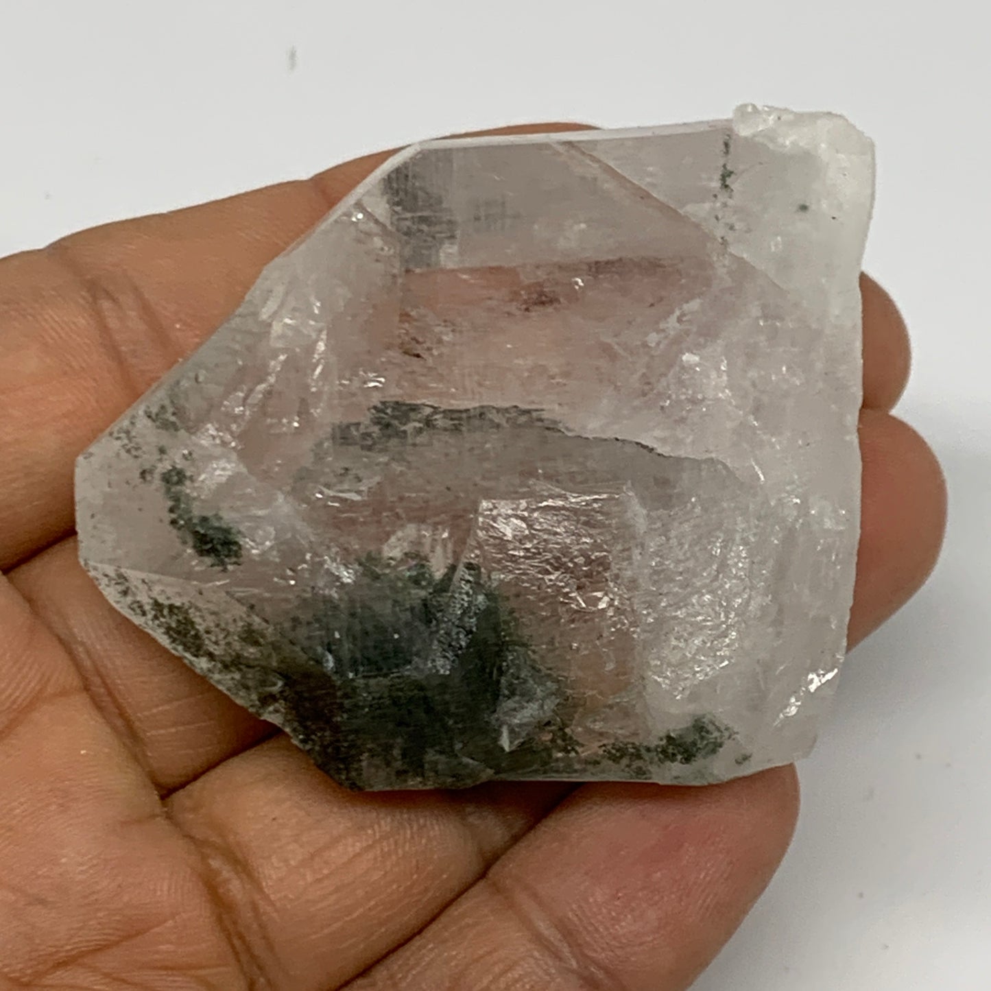 64.6g, 2"x1.7"x0.7", Chlorine Quartz Crystal Mineral,Specimen Terminated,B27653
