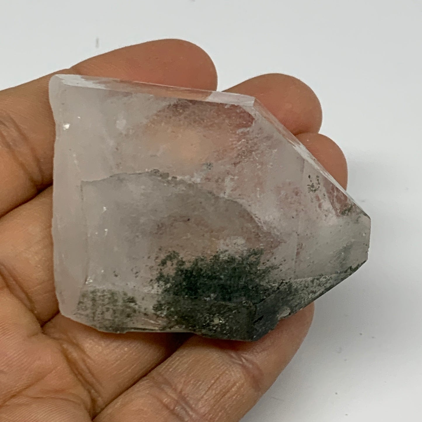 64.6g, 2"x1.7"x0.7", Chlorine Quartz Crystal Mineral,Specimen Terminated,B27653