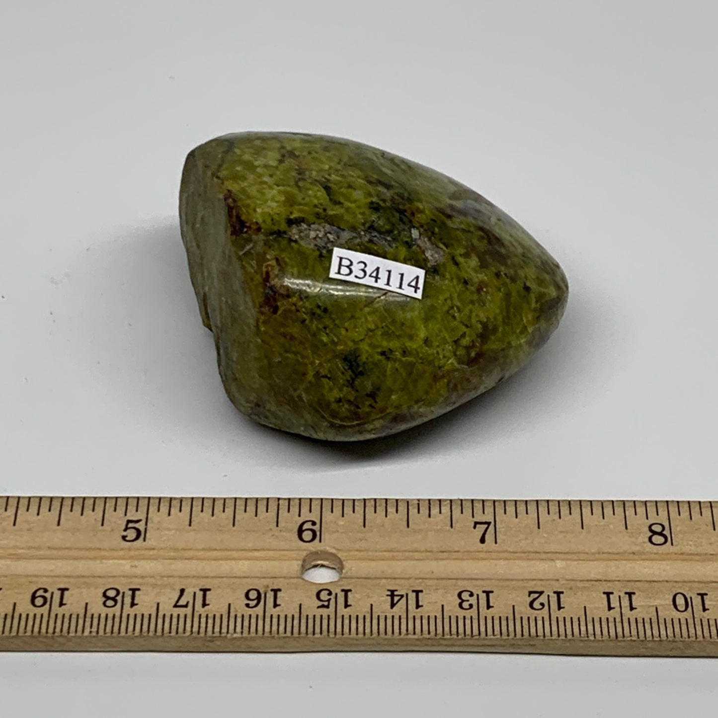 149.9g, 2.2"x2.3"x1.4", Green Opal Crystal Freeform Polished Gemstone, B34114