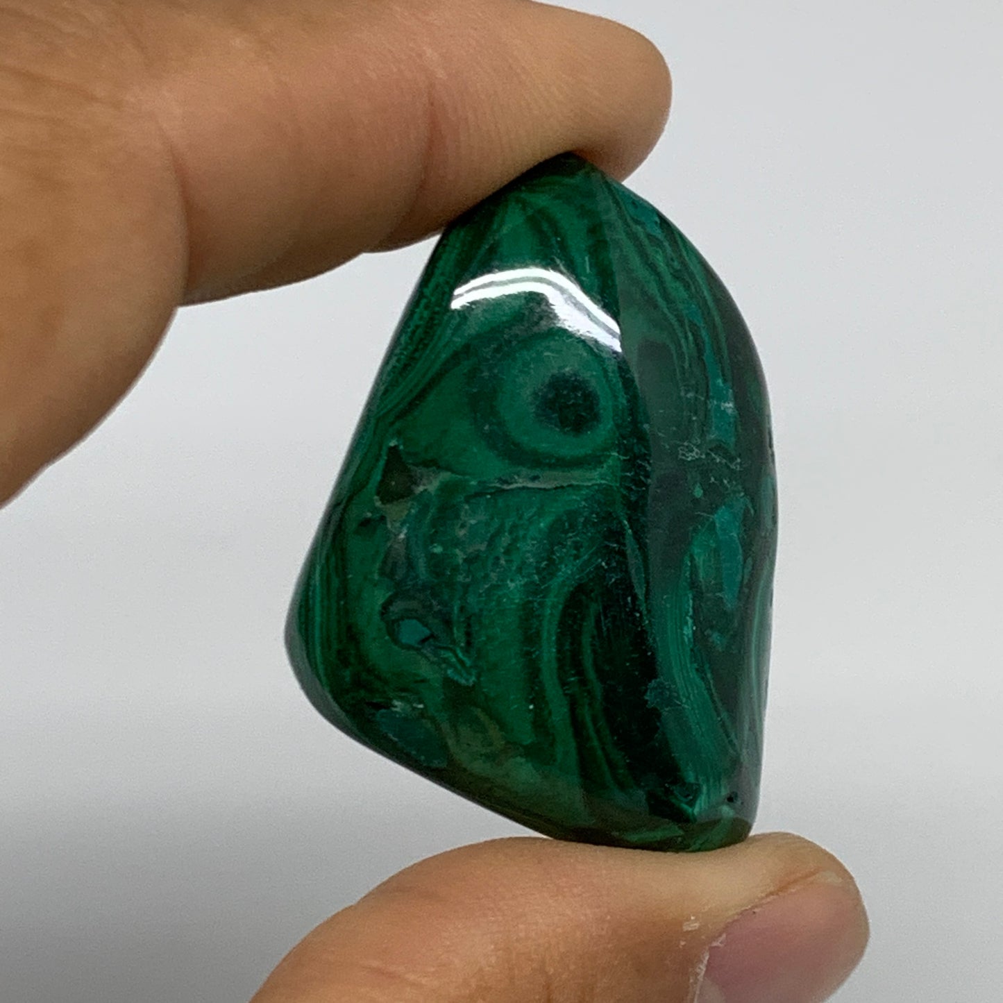 167.3g, 1.2"-1.6", 3pcs, Natural Small Malachite Tumbled Polished, B32816