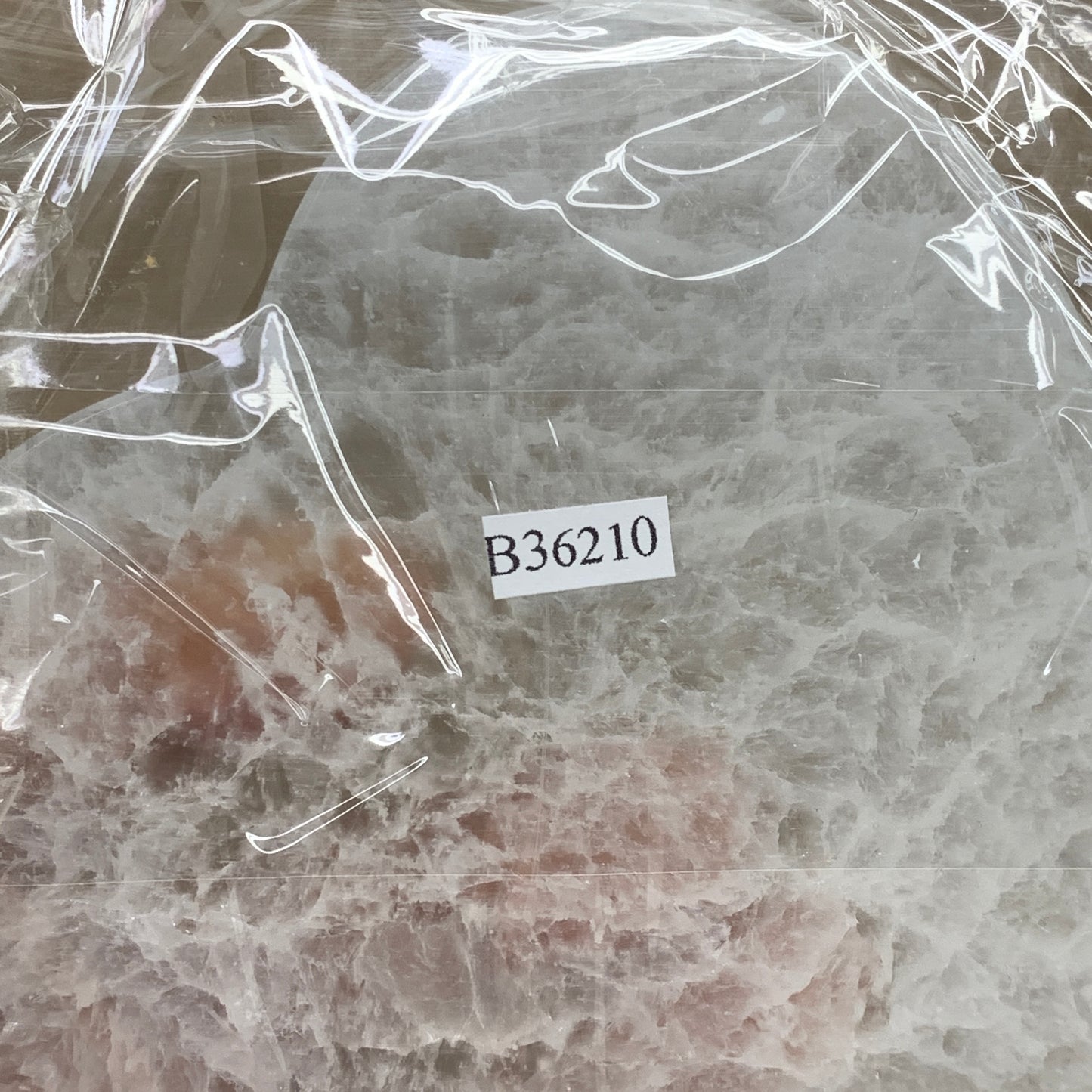 272g, 4.1"x4.1"x0.7", Selenite Heart Crystals, Satin Spar, gypsum, B36210