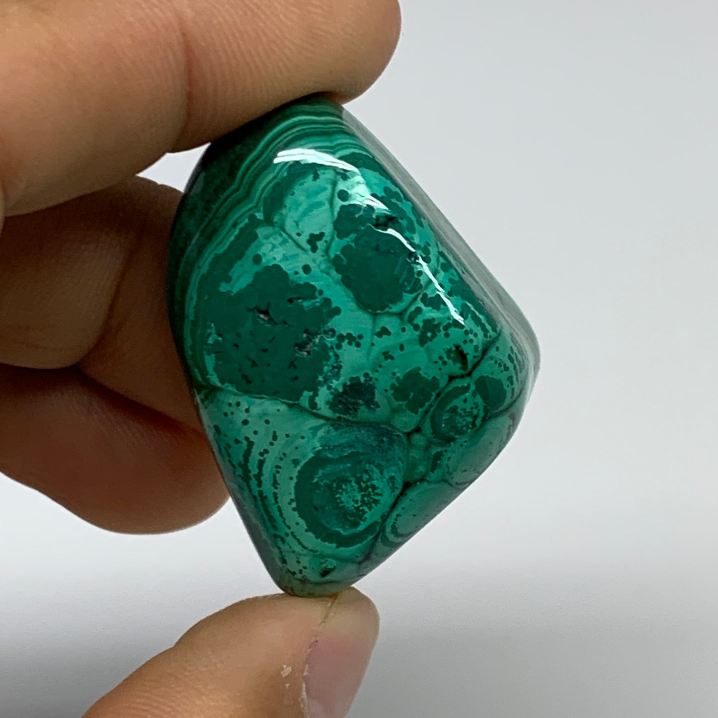 167.3g, 1.2"-1.6", 3pcs, Natural Small Malachite Tumbled Polished, B32816